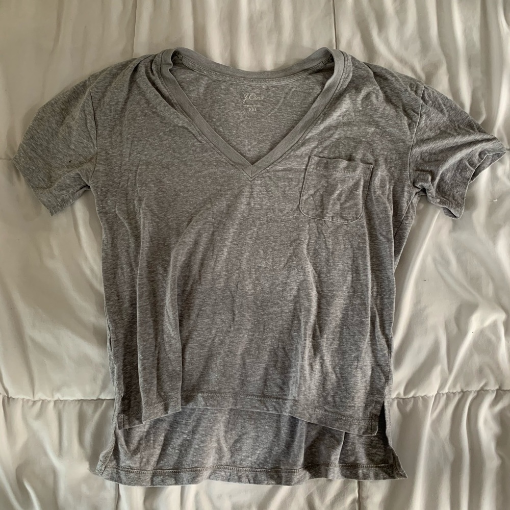 J Crew Gray V-Neck